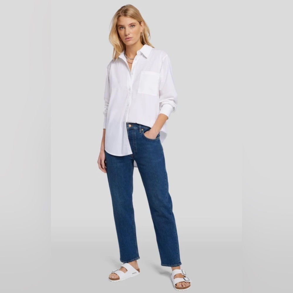 7 For All Mankind Julia Boyfriend Blue Jean Size 32